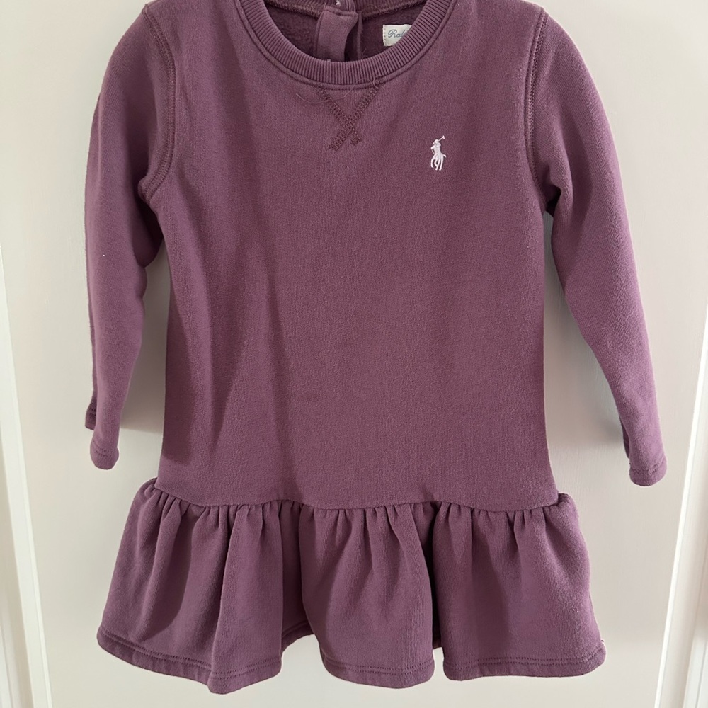 Purple Kids Long Sleeve Dress